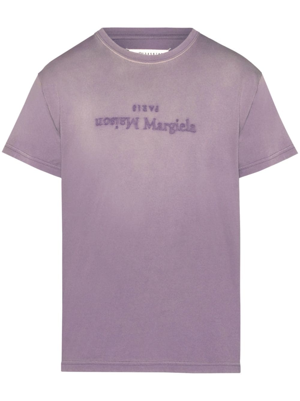 Maison Margiela Reverse logo-print cotton T-shirt - Purple von Maison Margiela