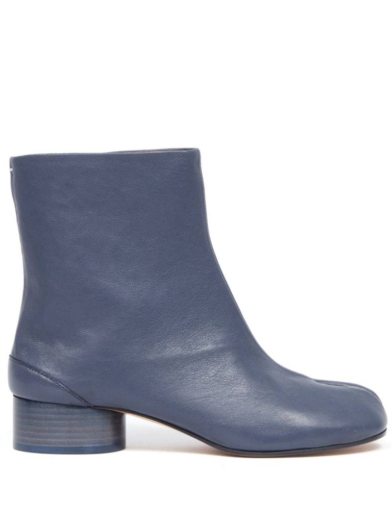 Maison Margiela Tabi 30mm leather ankle boots - Blue von Maison Margiela