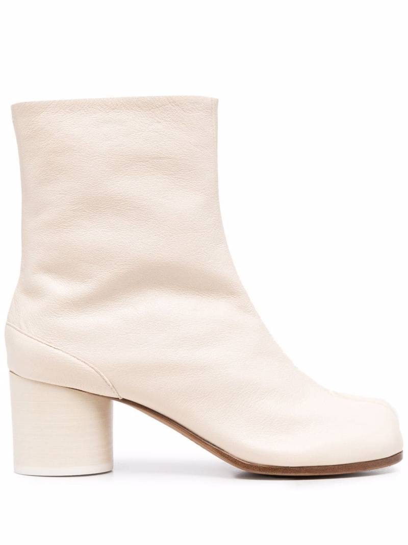 Maison Margiela Tabi 60mm leather ankle boots - White von Maison Margiela