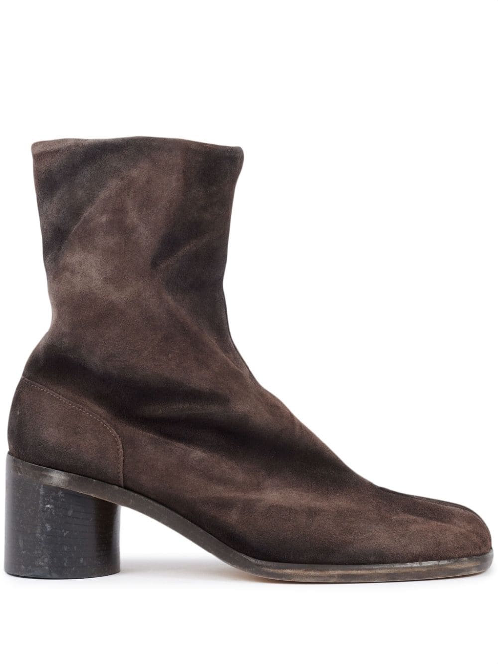 Maison Margiela Tabi 60mm leather boots - Brown von Maison Margiela