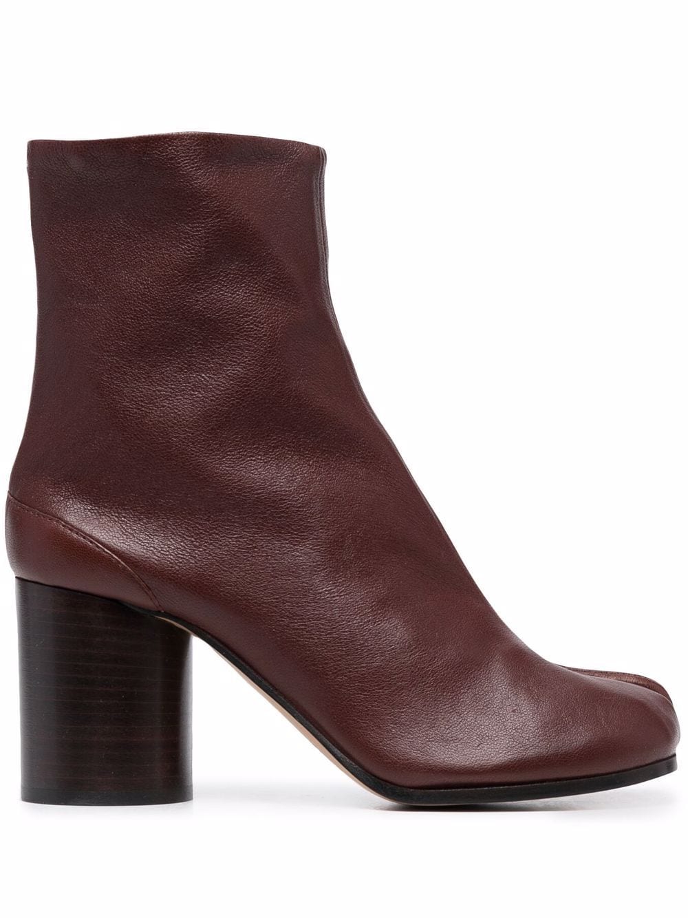 Maison Margiela Tabi 80mm leather ankle boots - Brown von Maison Margiela