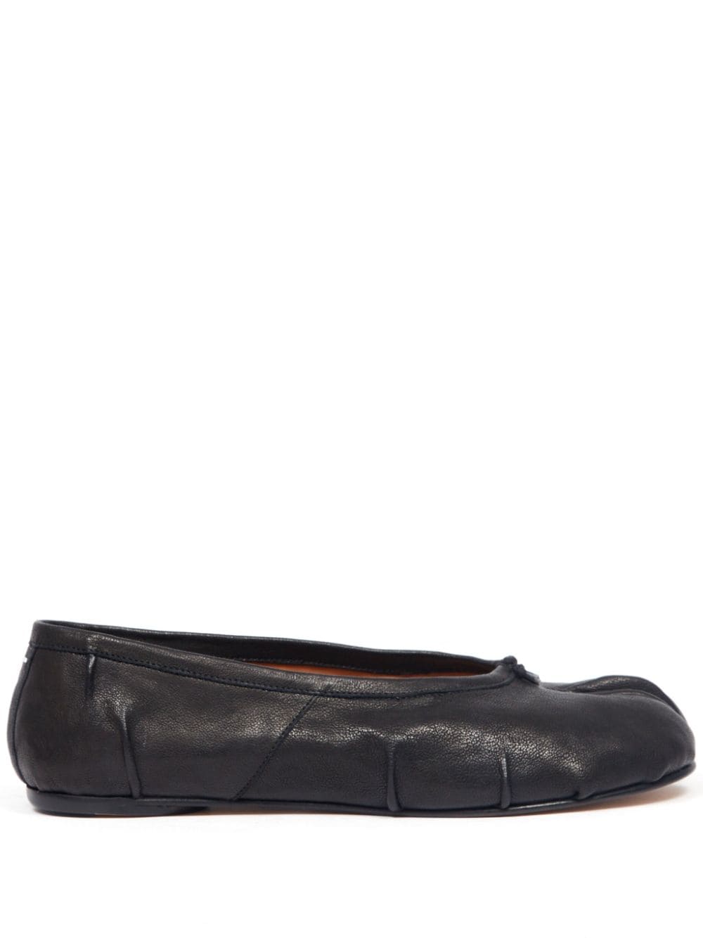 Maison Margiela Tabi New leather ballerina shoes - Black von Maison Margiela