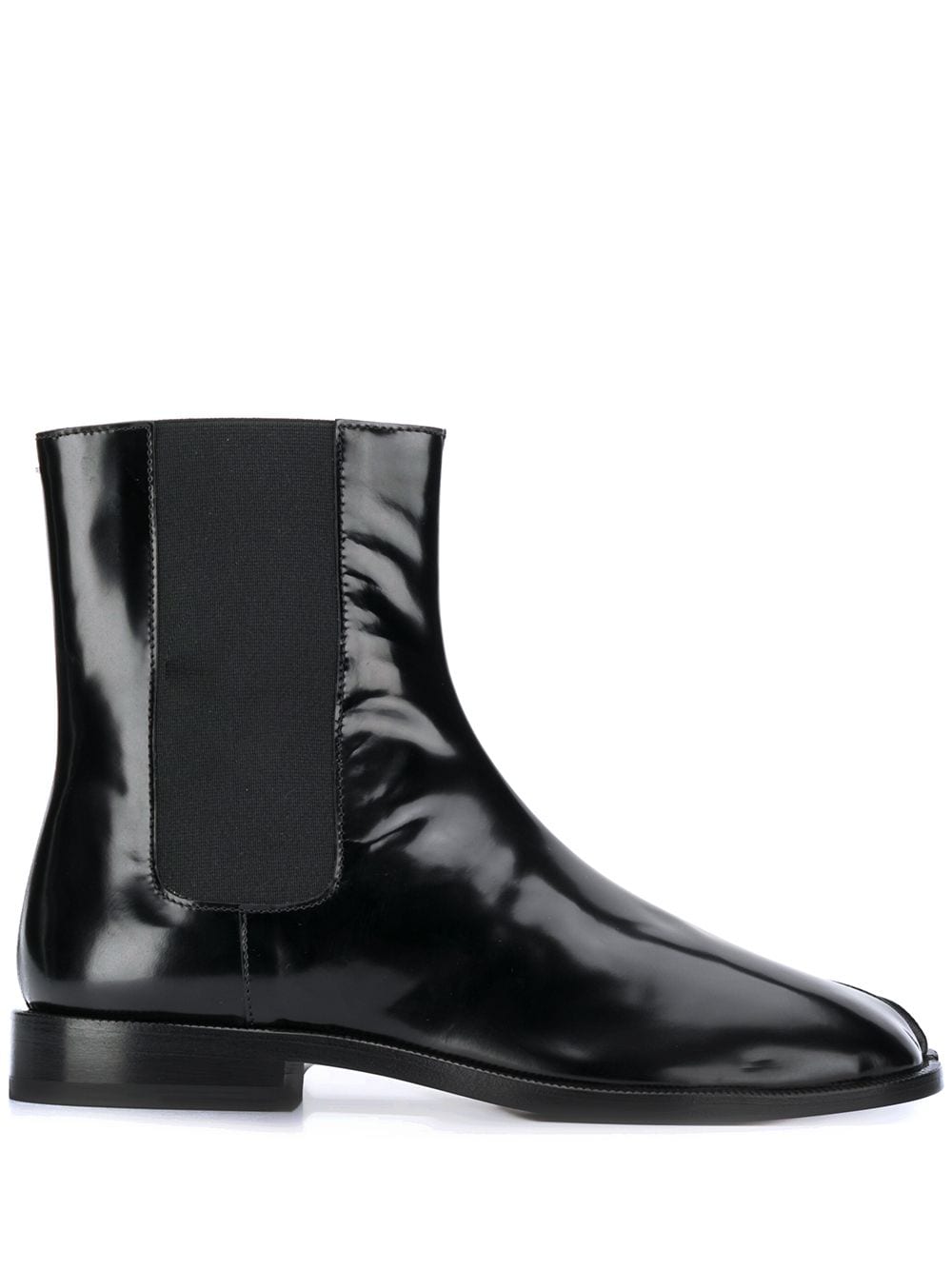 Maison Margiela Tabi leather Chelsea boots - Black von Maison Margiela