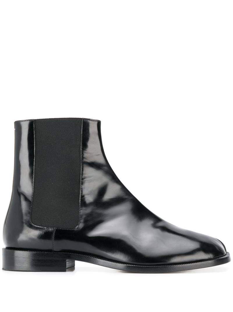 Maison Margiela Tabi leather Chelsea boots - Black von Maison Margiela