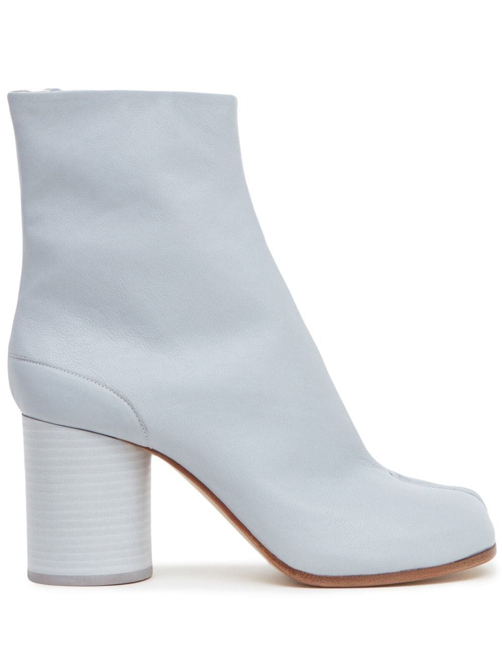 Maison Margiela Tabi 80mm leather ankle boots - Blue von Maison Margiela