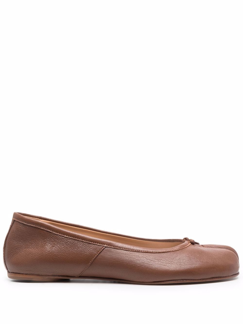 Maison Margiela Tabi leather ballerina shoes - Brown von Maison Margiela