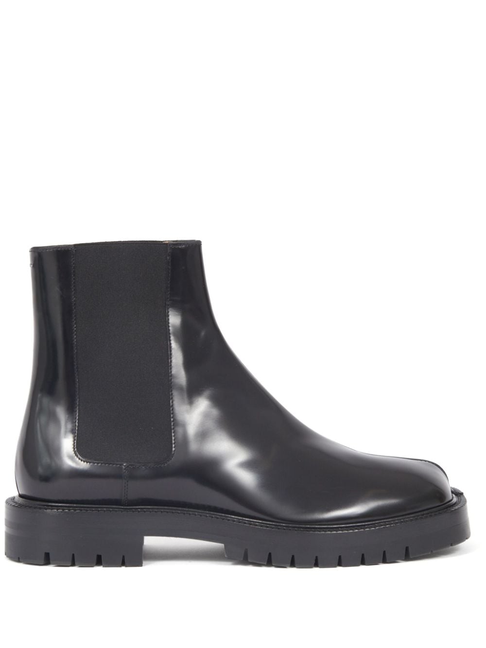 Maison Margiela Tabi leather boots - Black von Maison Margiela