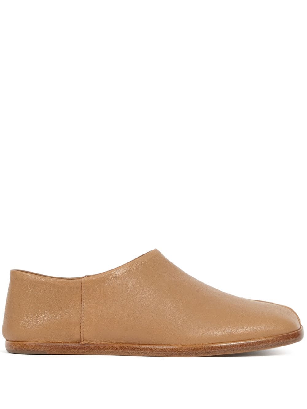 Maison Margiela Tabi leather babouche shoes - Brown von Maison Margiela