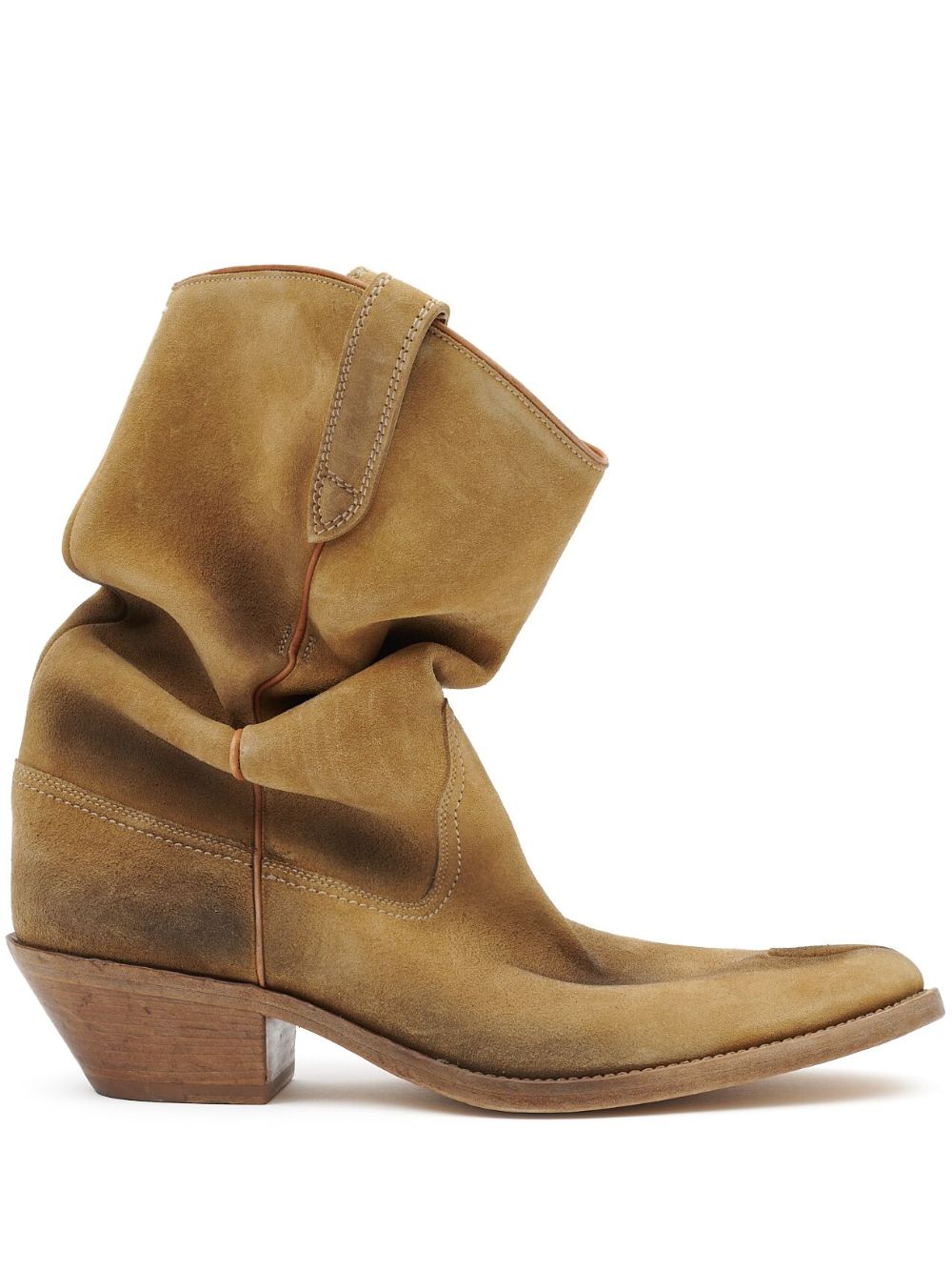 Maison Margiela Tabi 55mm slouchy Western boots - Brown von Maison Margiela