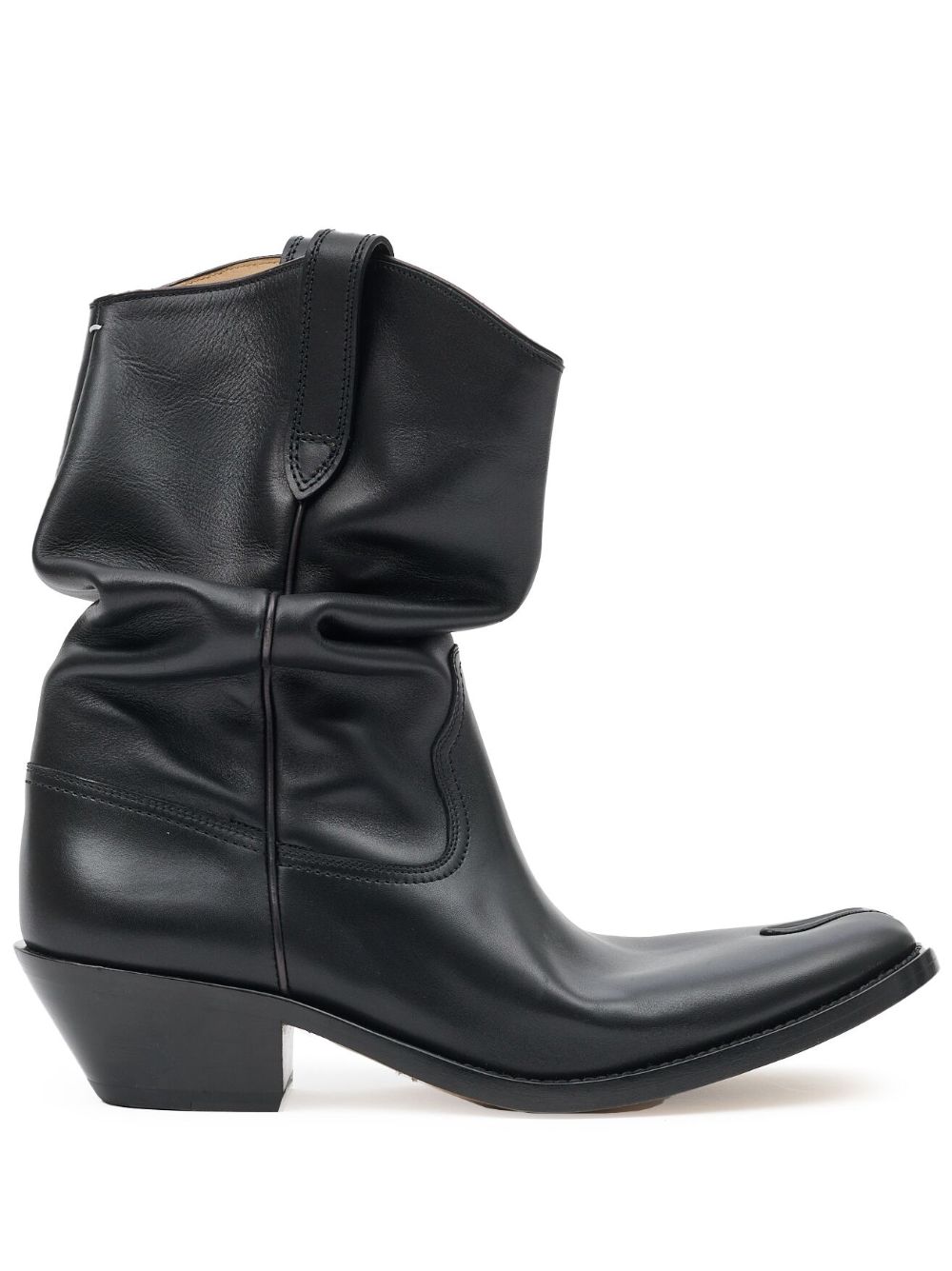 Maison Margiela Tabi 55mm slouchy Western boots - Black von Maison Margiela