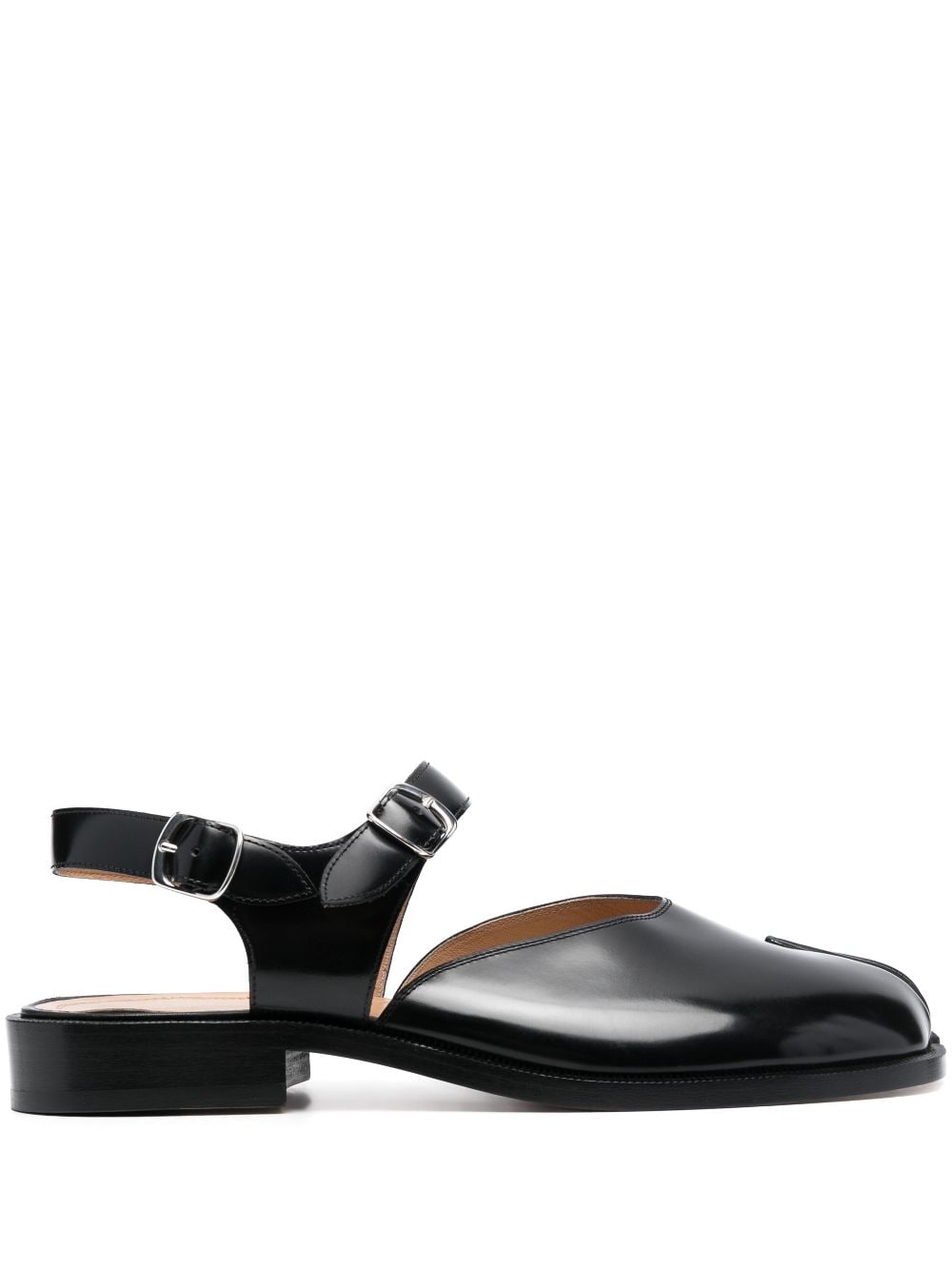 Maison Margiela Tabi ankle-strap leather sandals - Black von Maison Margiela