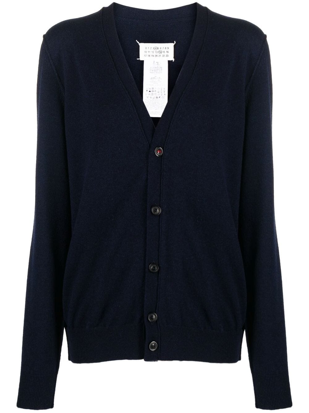 Maison Margiela V-neck cashmere cardigan - Blue von Maison Margiela