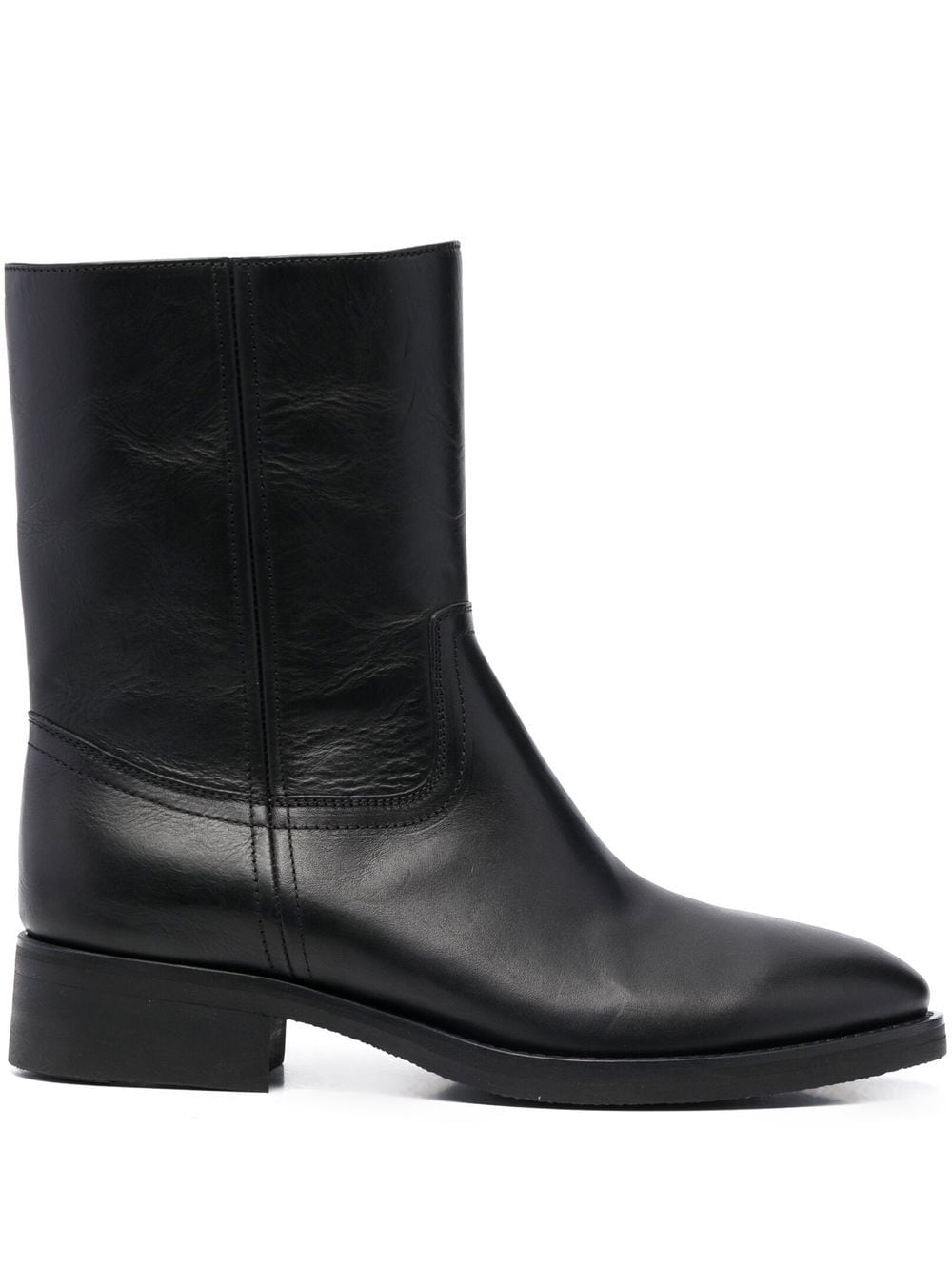 Maison Margiela almond-toe leather ankle boots - Black von Maison Margiela