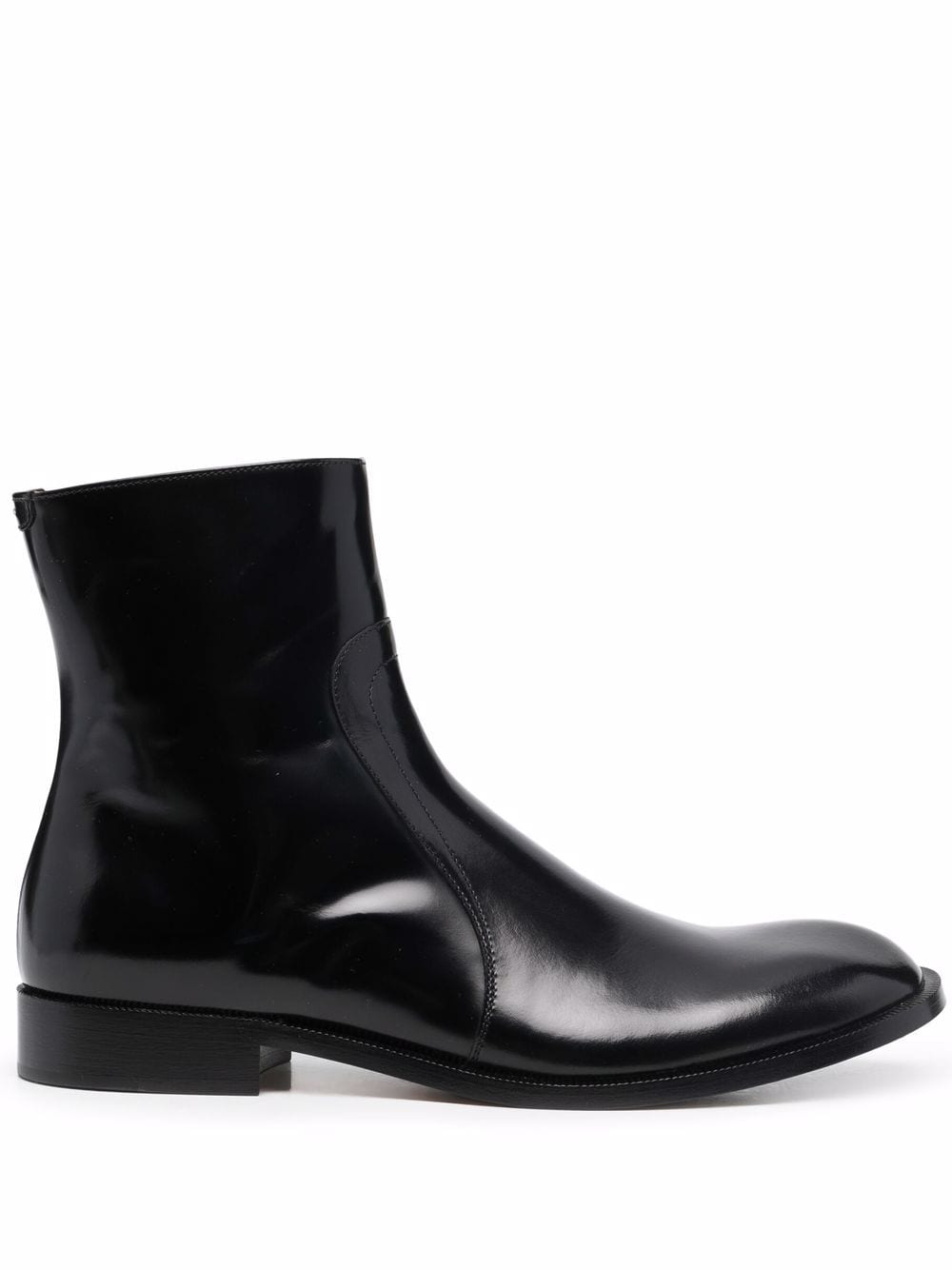 Maison Margiela brushed leather boots - Black von Maison Margiela