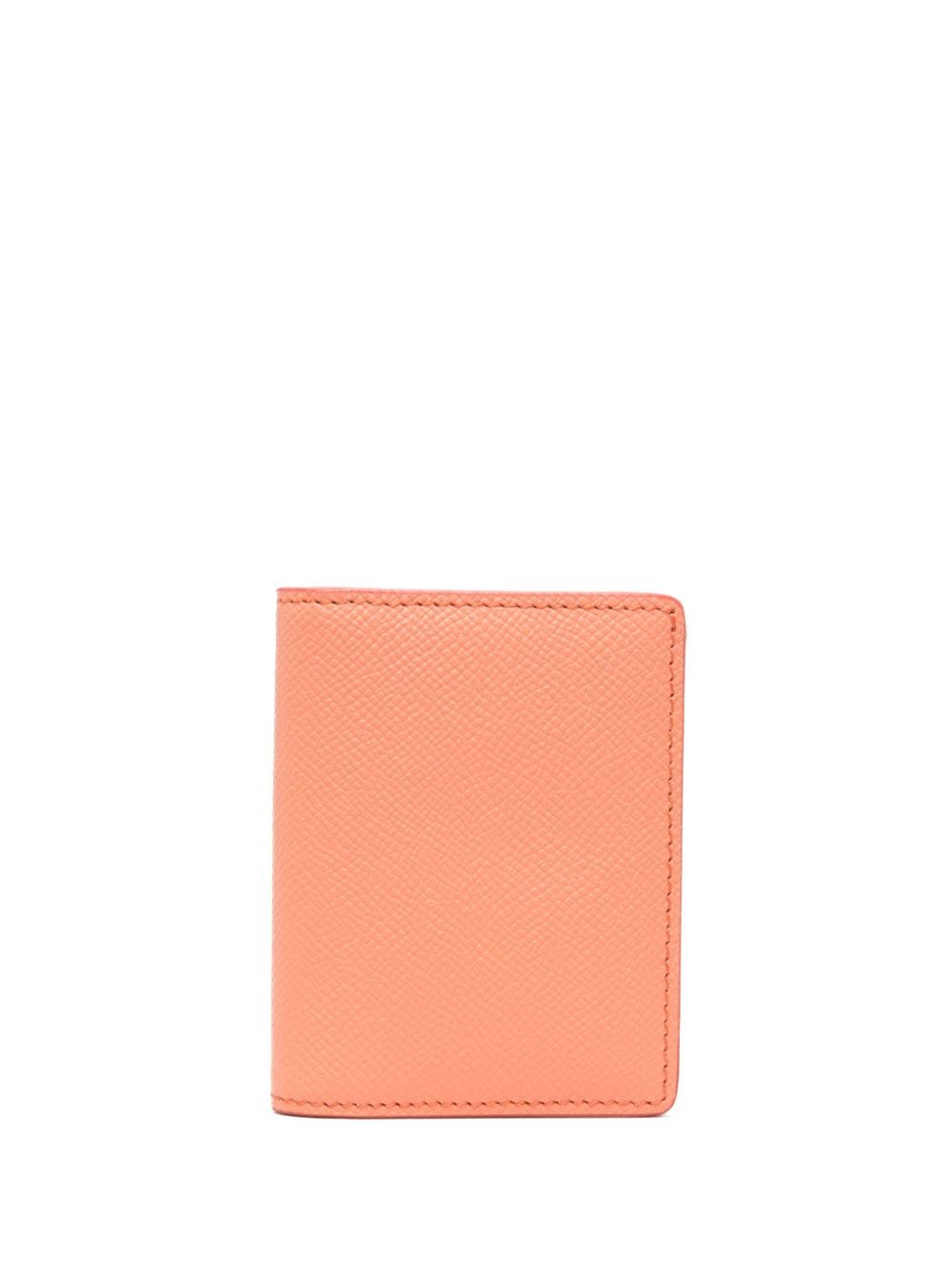 Maison Margiela bi-fold leather wallet - Orange von Maison Margiela