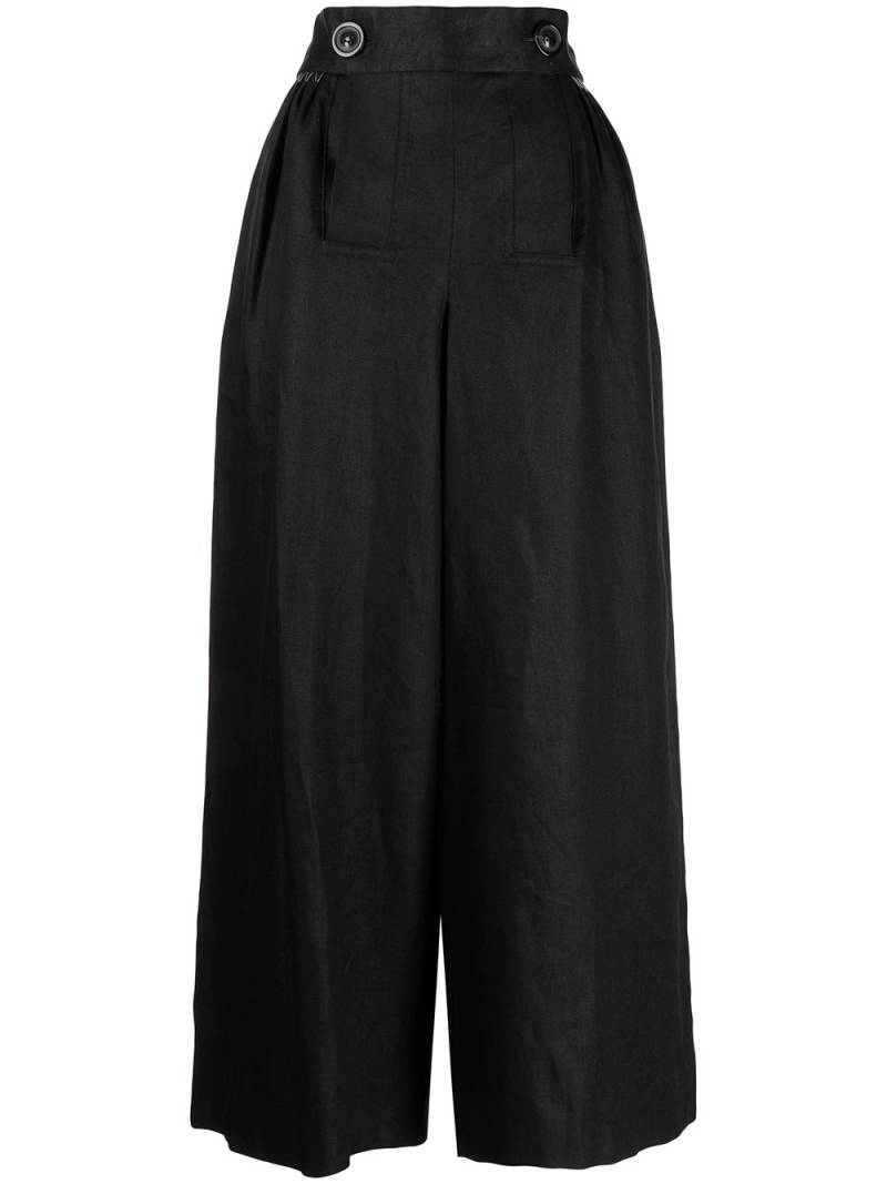 Maison Margiela button-fastening waist t rousers - Black von Maison Margiela