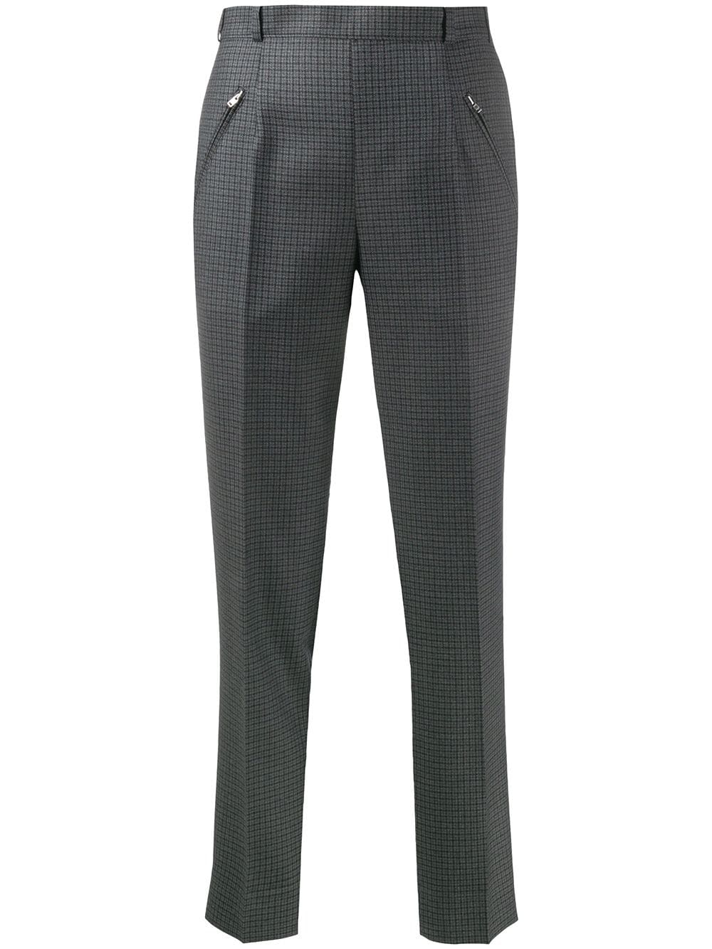 Maison Margiela check tapered trousers - Grey von Maison Margiela