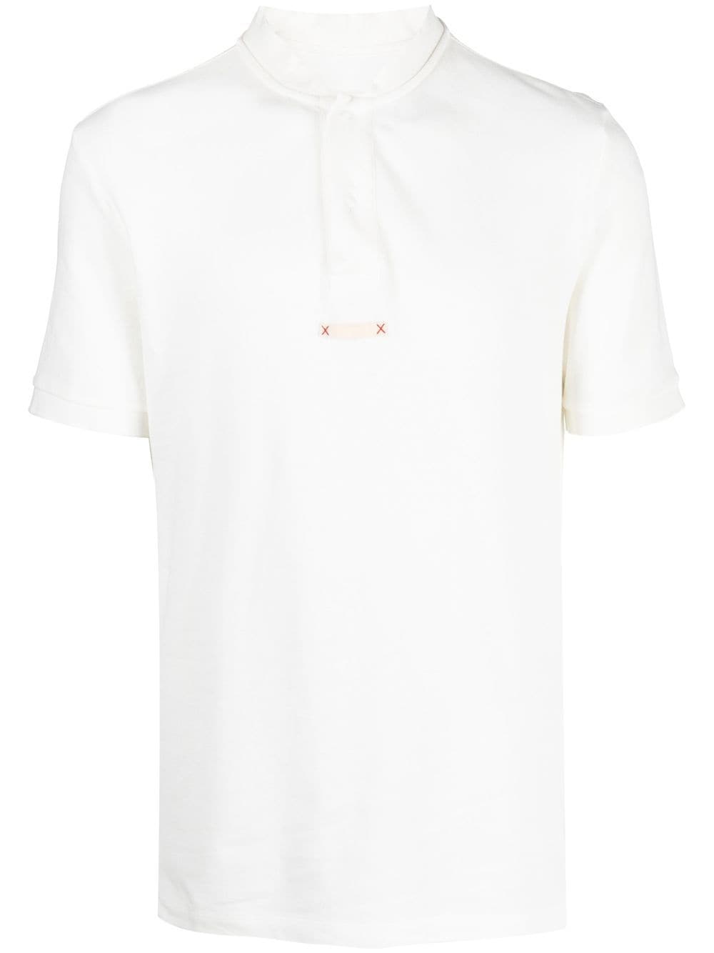 Maison Margiela collarless polo shirt - White von Maison Margiela