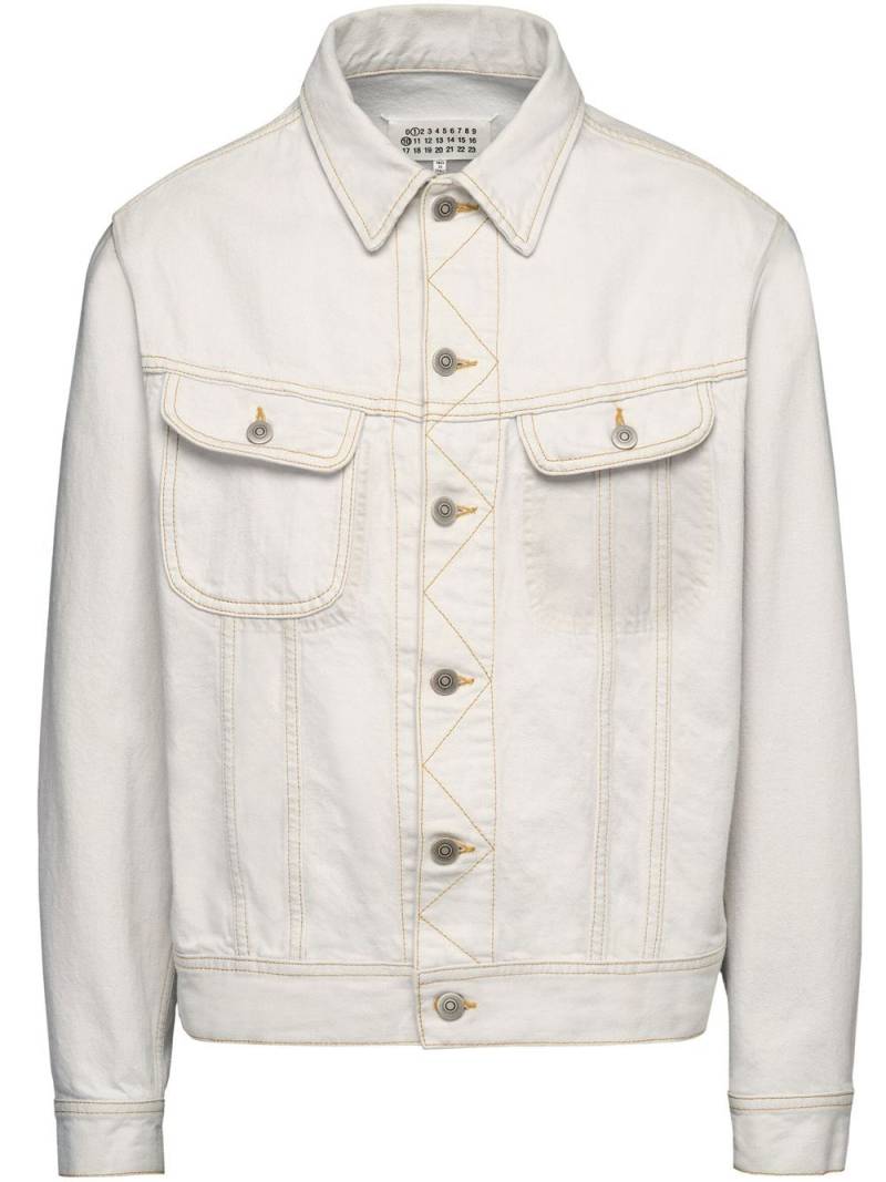 Maison Margiela Selvedge denim jacket - Neutrals von Maison Margiela