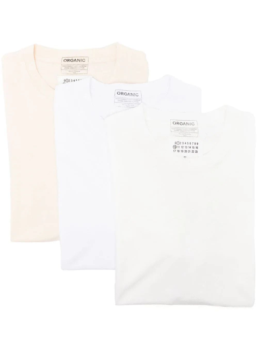 Maison Margiela organic-cotton T-shirt (pack of three) - White von Maison Margiela