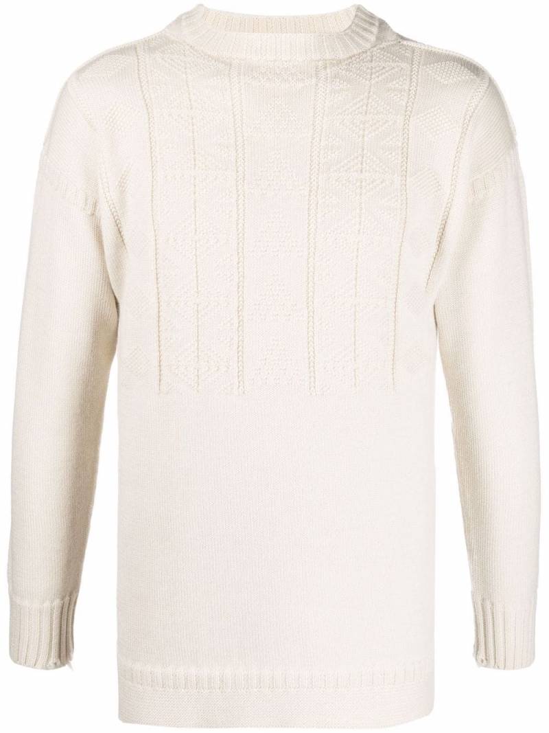 Maison Margiela crew-neck knit jumper - Neutrals von Maison Margiela