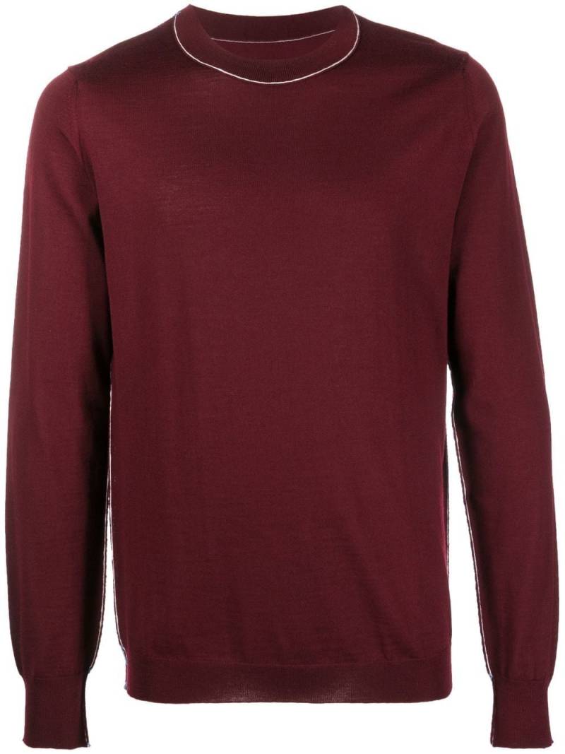 Maison Margiela Work-In-Progress wool jumper - Red von Maison Margiela