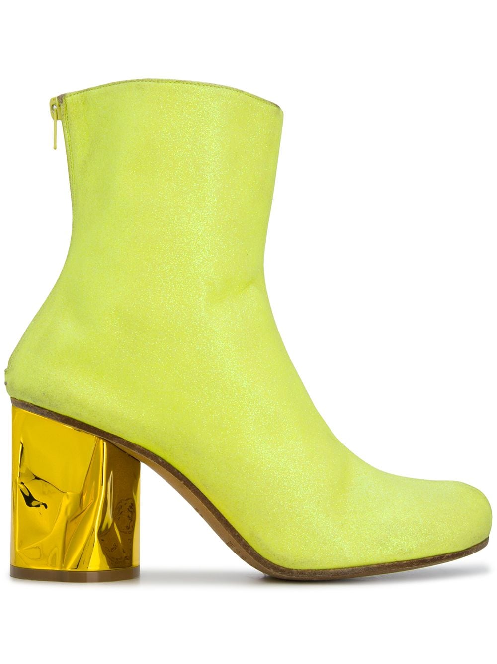 Maison Margiela crushed heel ankle boots - Yellow von Maison Margiela