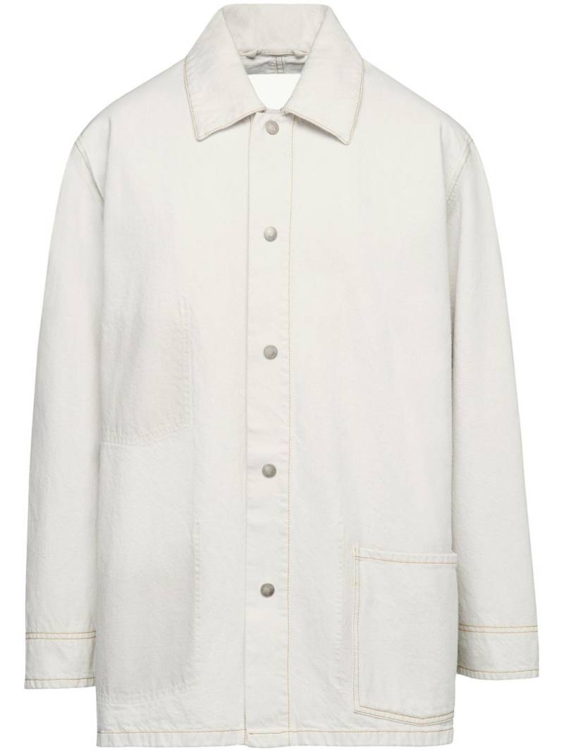 Maison Margiela Selvedge denim shirt jacket - White von Maison Margiela