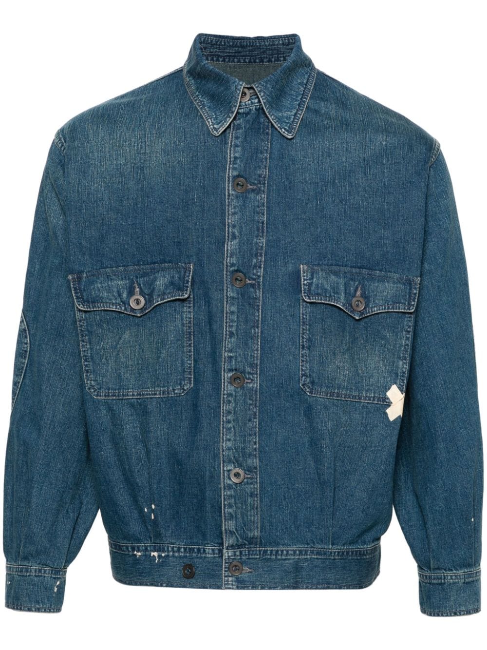 Maison Margiela distressed denim jacket - Blue von Maison Margiela