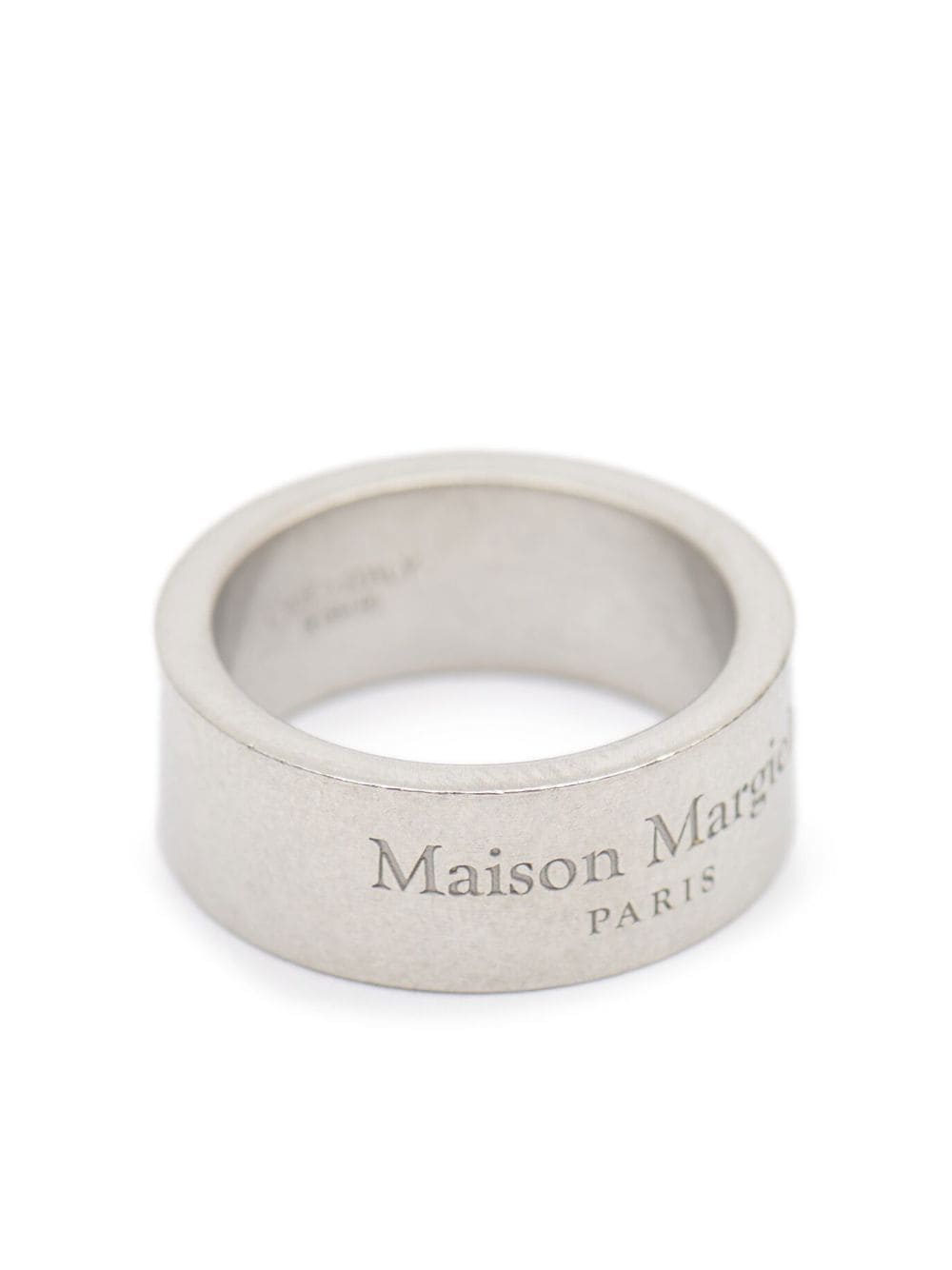 Maison Margiela logo-engraved ring - Silver von Maison Margiela