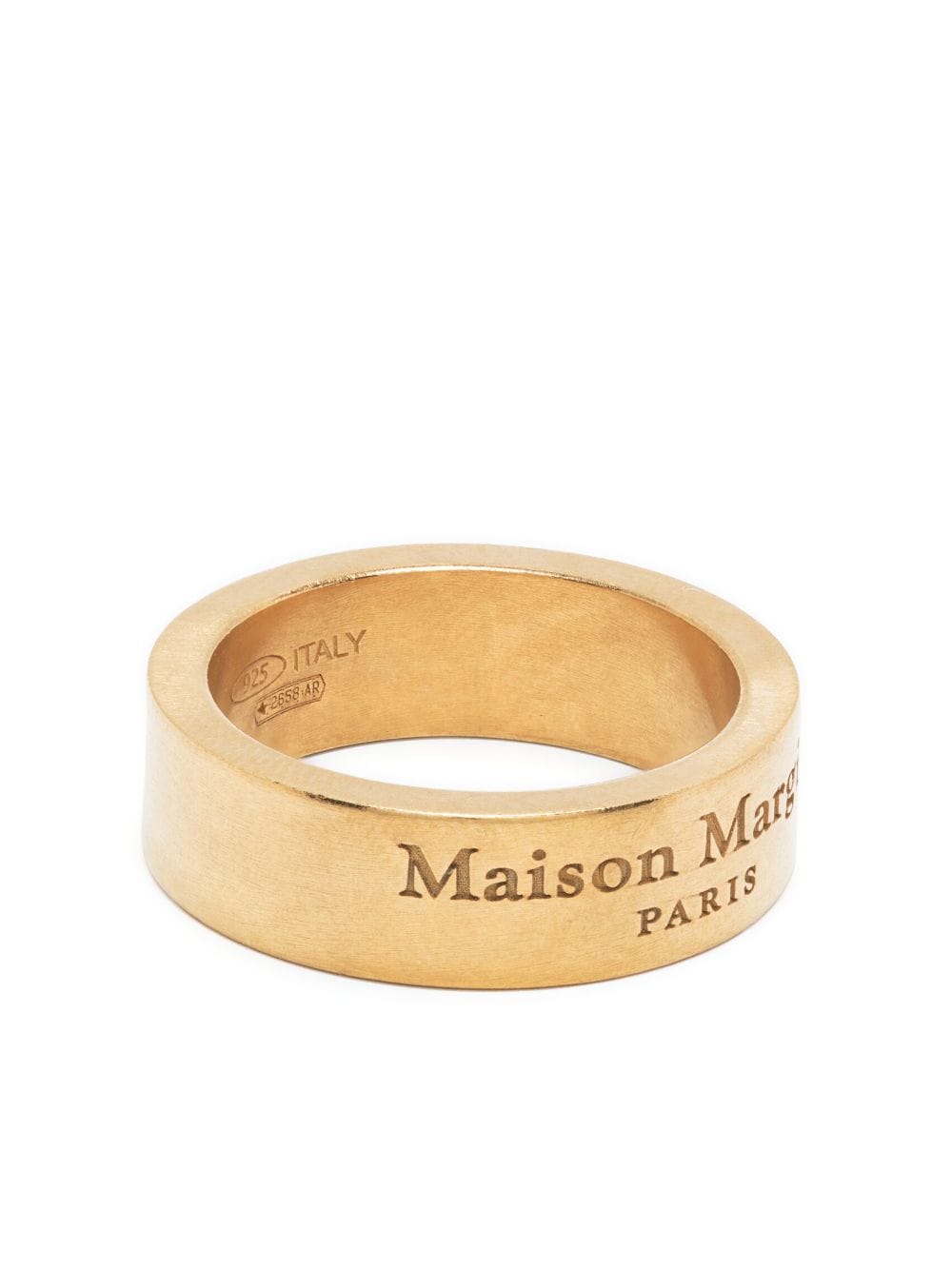 Maison Margiela engraved-logo silver ring - Gold von Maison Margiela