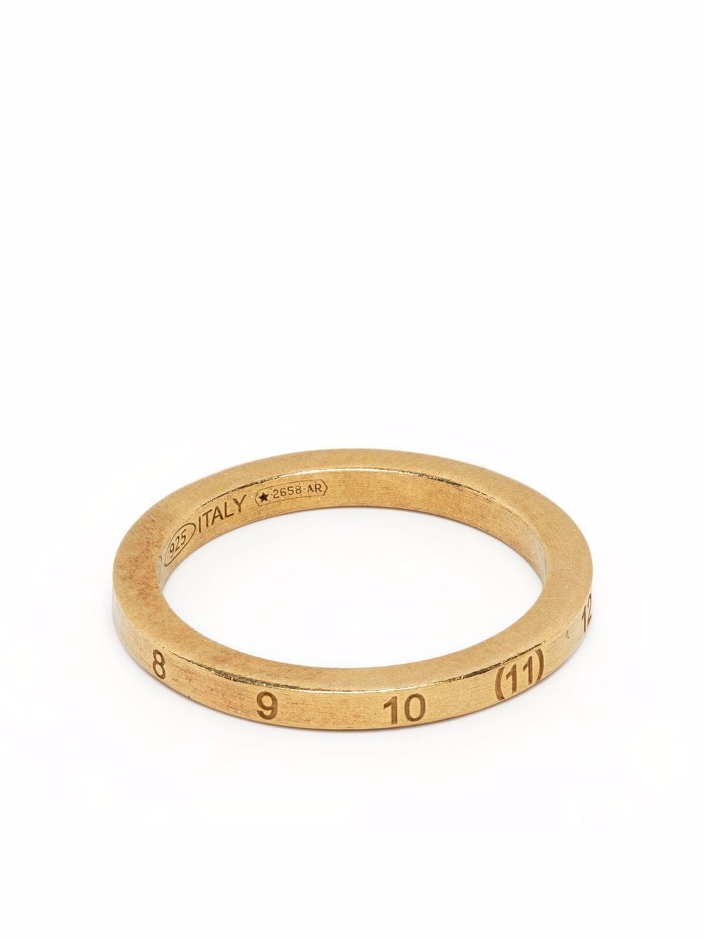 Maison Margiela engraved-number ring - Gold von Maison Margiela