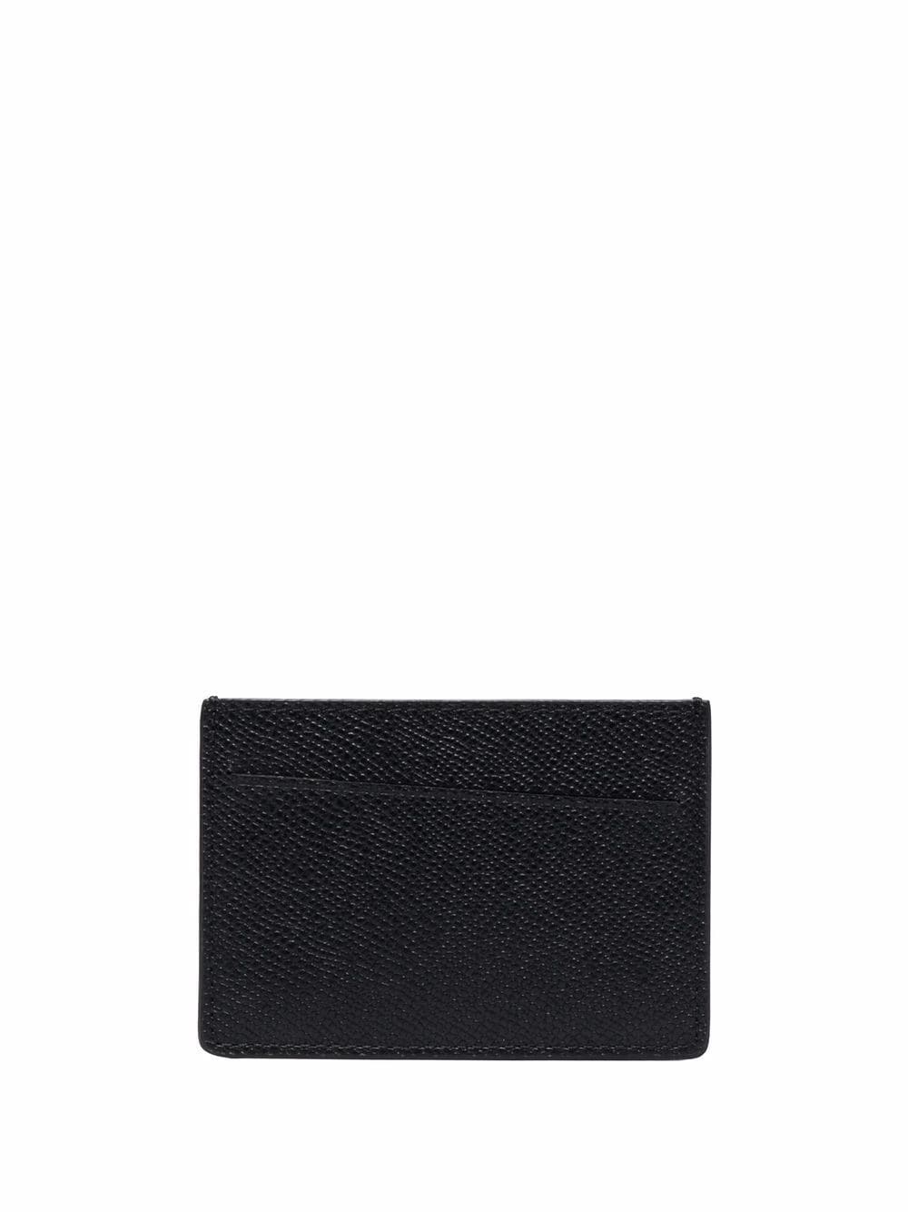 Maison Margiela small leather card holder - Black von Maison Margiela
