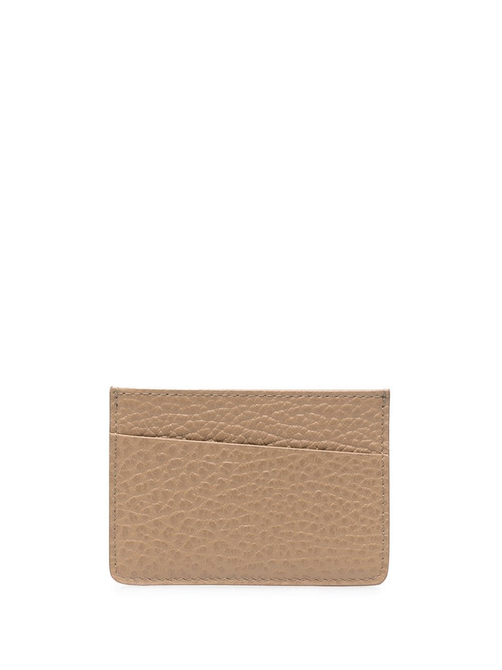 Maison Margiela four-stitch leather card holder - Neutrals von Maison Margiela