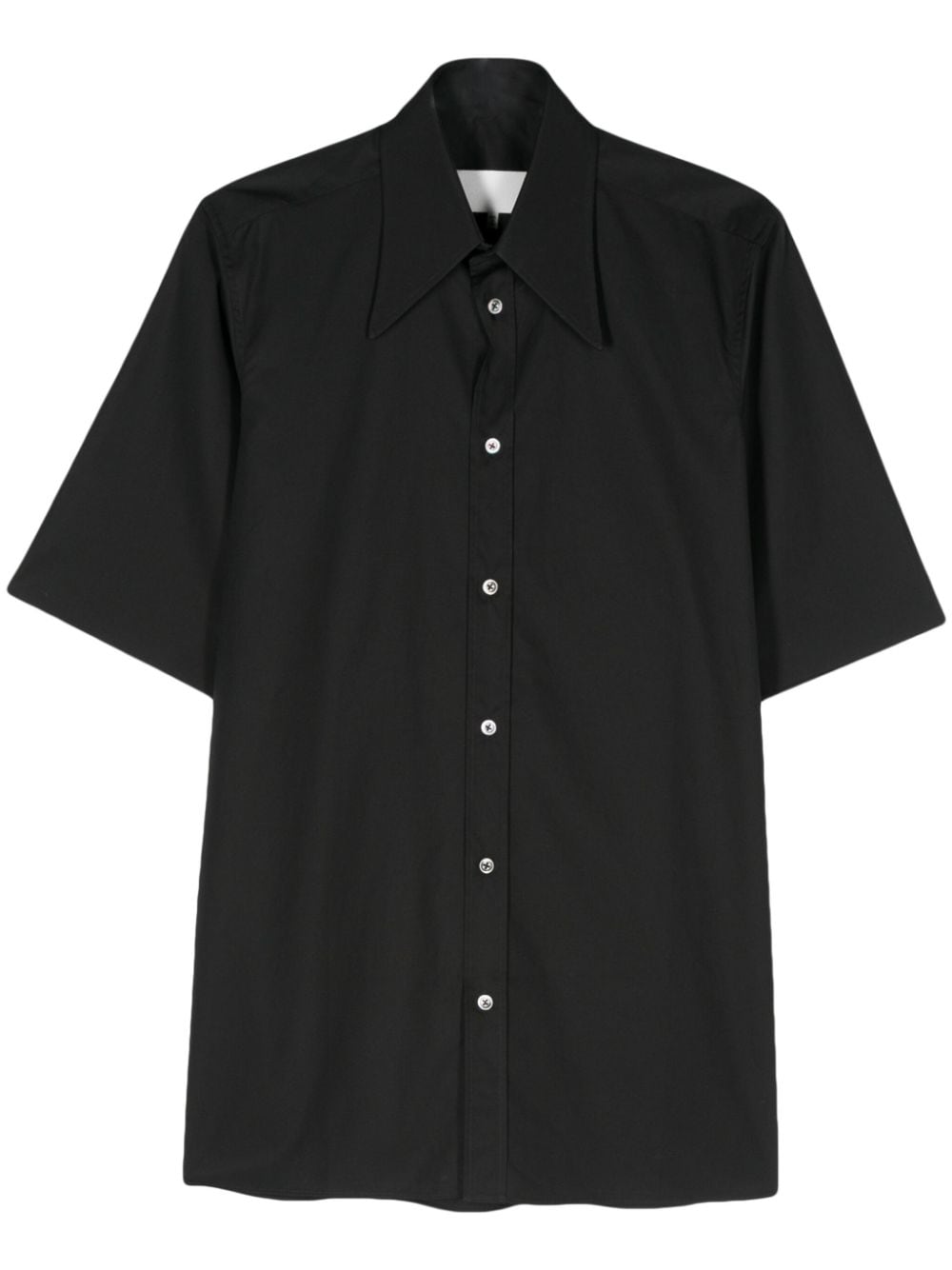 Maison Margiela four stitch-logo cotton shirt - Black von Maison Margiela