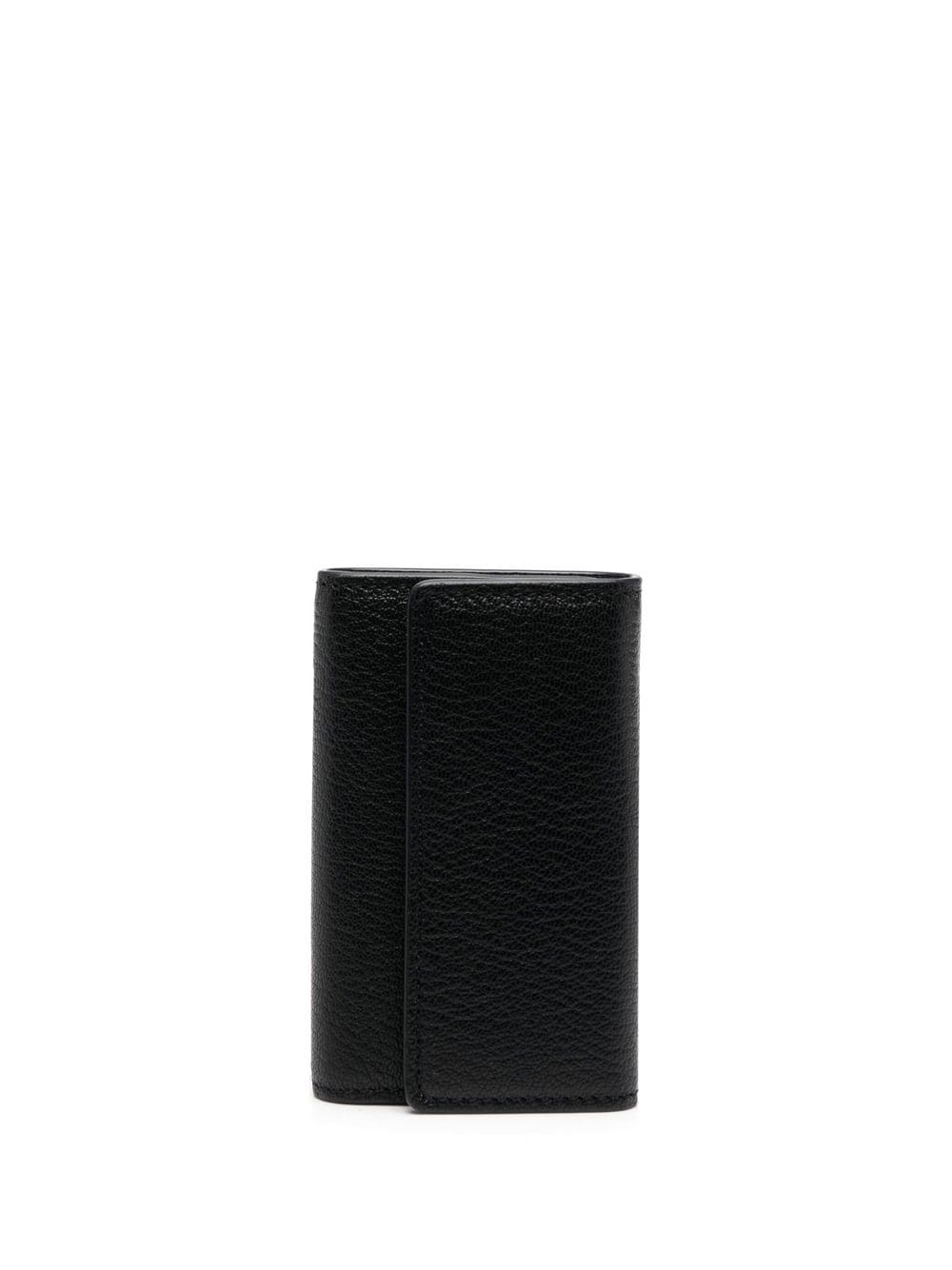 Maison Margiela leather keyring wallet - Black von Maison Margiela