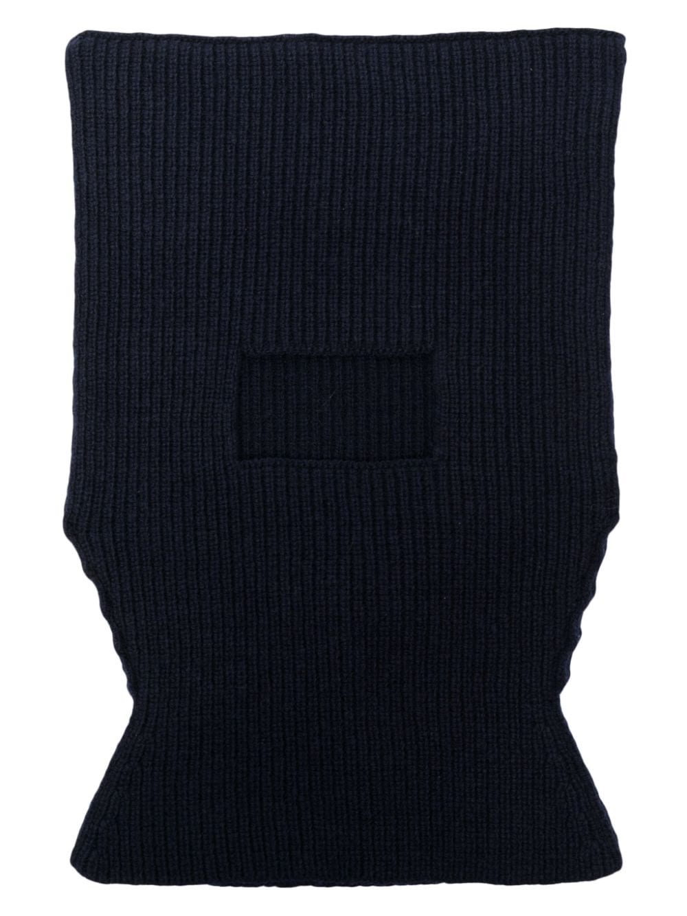 Maison Margiela four-stitch ribbed balaclava - Blue von Maison Margiela