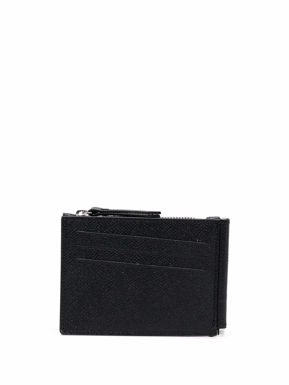 Maison Margiela leather money clip wallet - Black von Maison Margiela