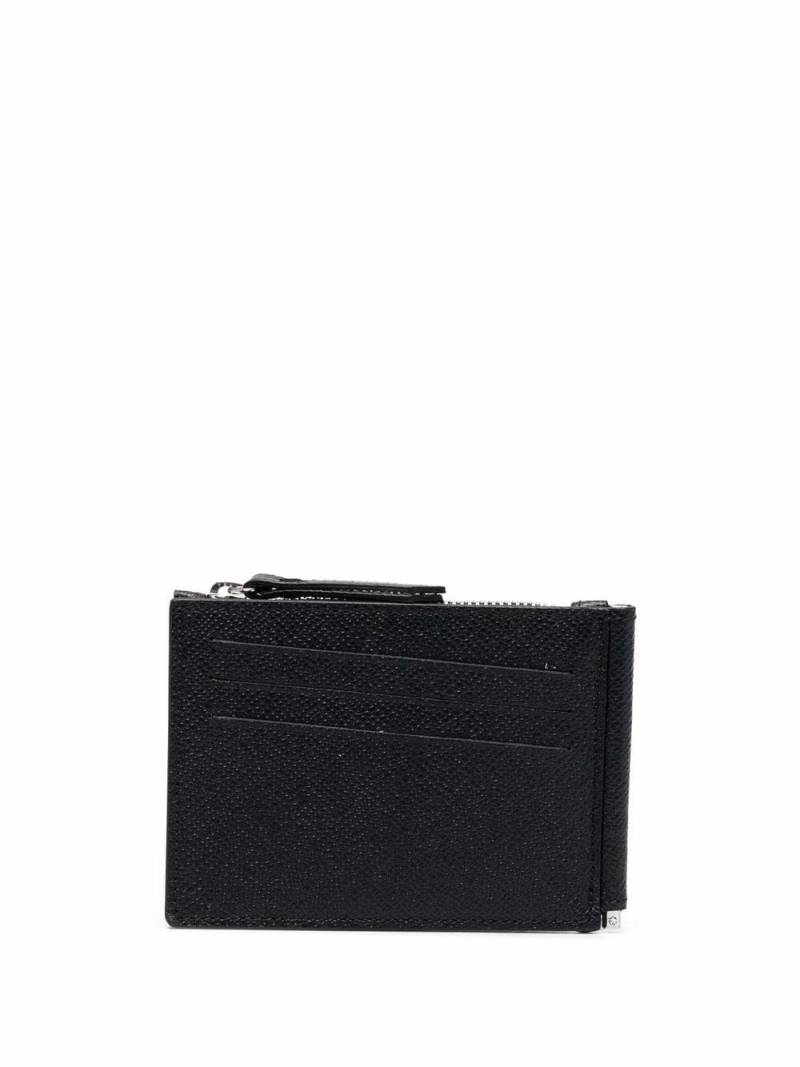 Maison Margiela leather money clip wallet - Black von Maison Margiela