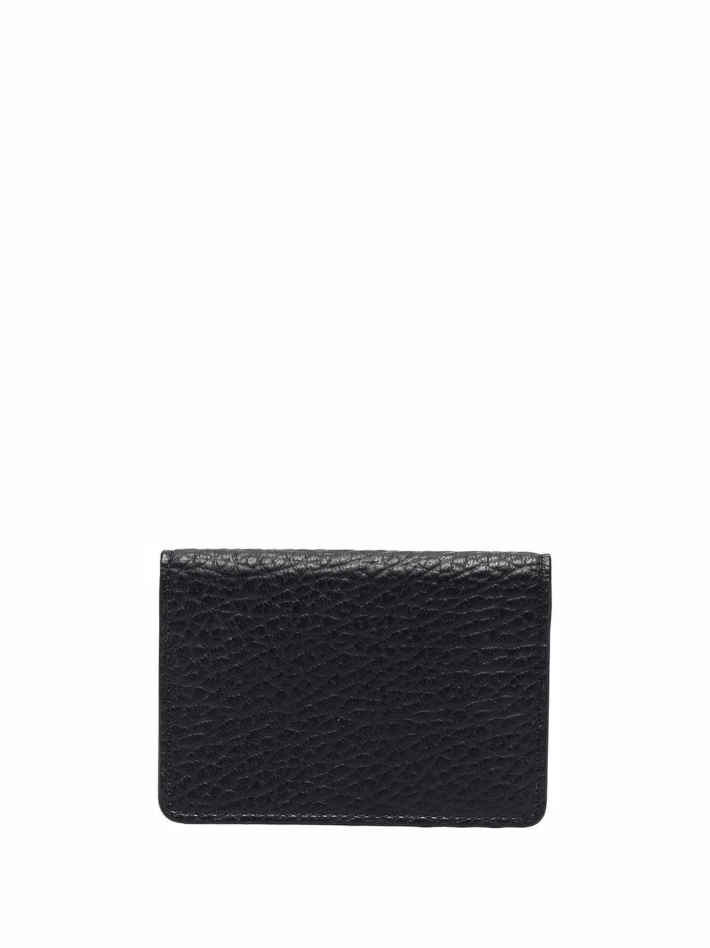 Maison Margiela four-stitch leather card holder - Black von Maison Margiela
