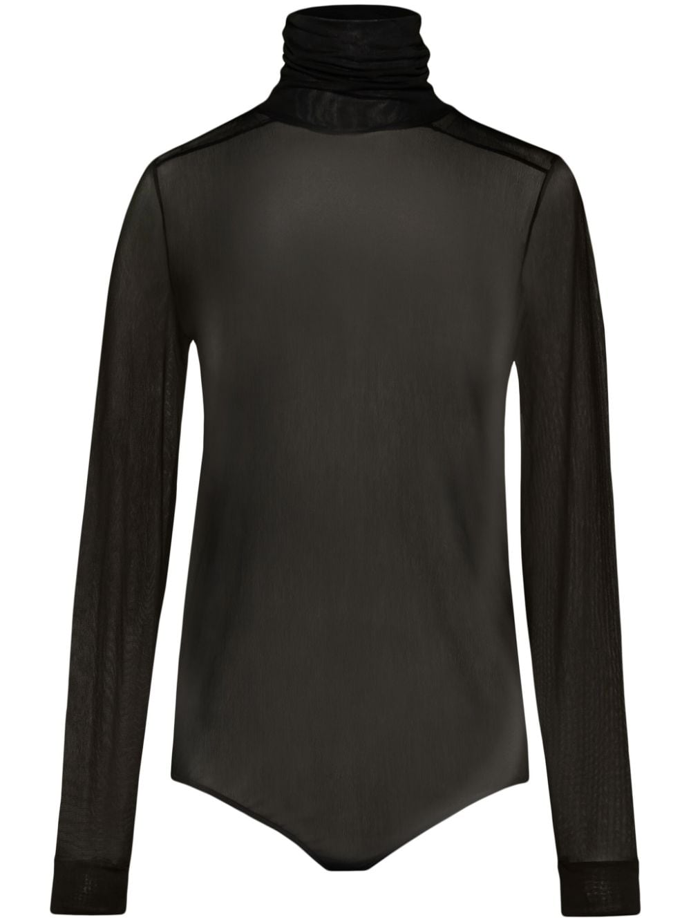 Maison Margiela four-stitch sheer bodysuit - Black von Maison Margiela