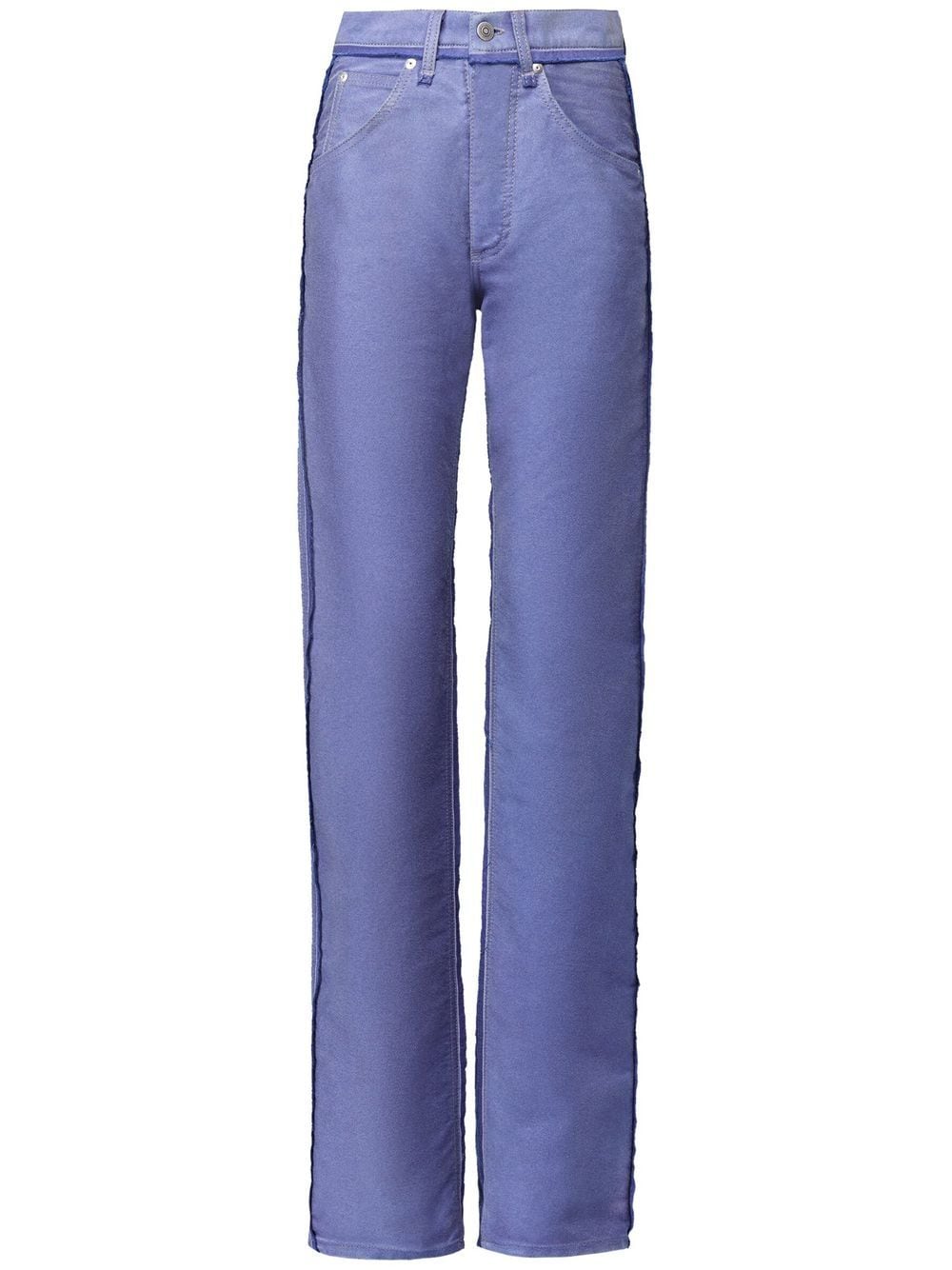 Maison Margiela distressed straight-leg jeans - Blue von Maison Margiela