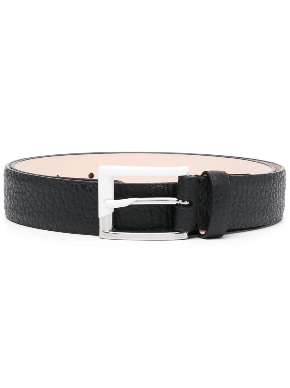 Maison Margiela grained leather belt - Black von Maison Margiela