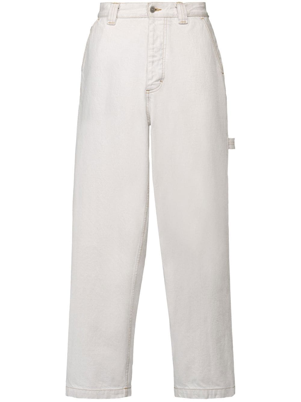 Maison Margiela Selvedge straight-leg jeans - White von Maison Margiela
