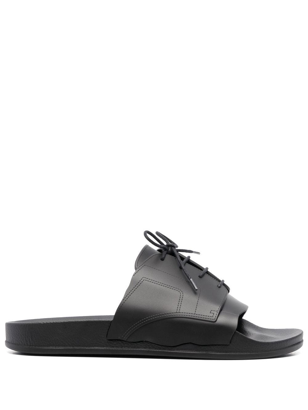 Maison Margiela lace-up pool slides - Black von Maison Margiela