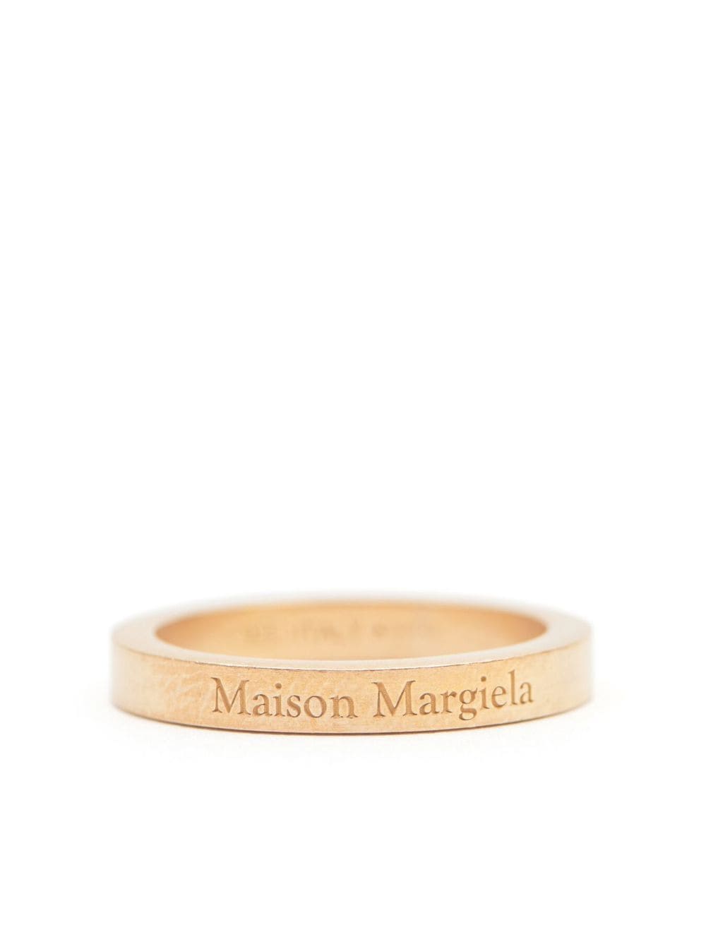 Maison Margiela logo-engraved band ring - Gold von Maison Margiela