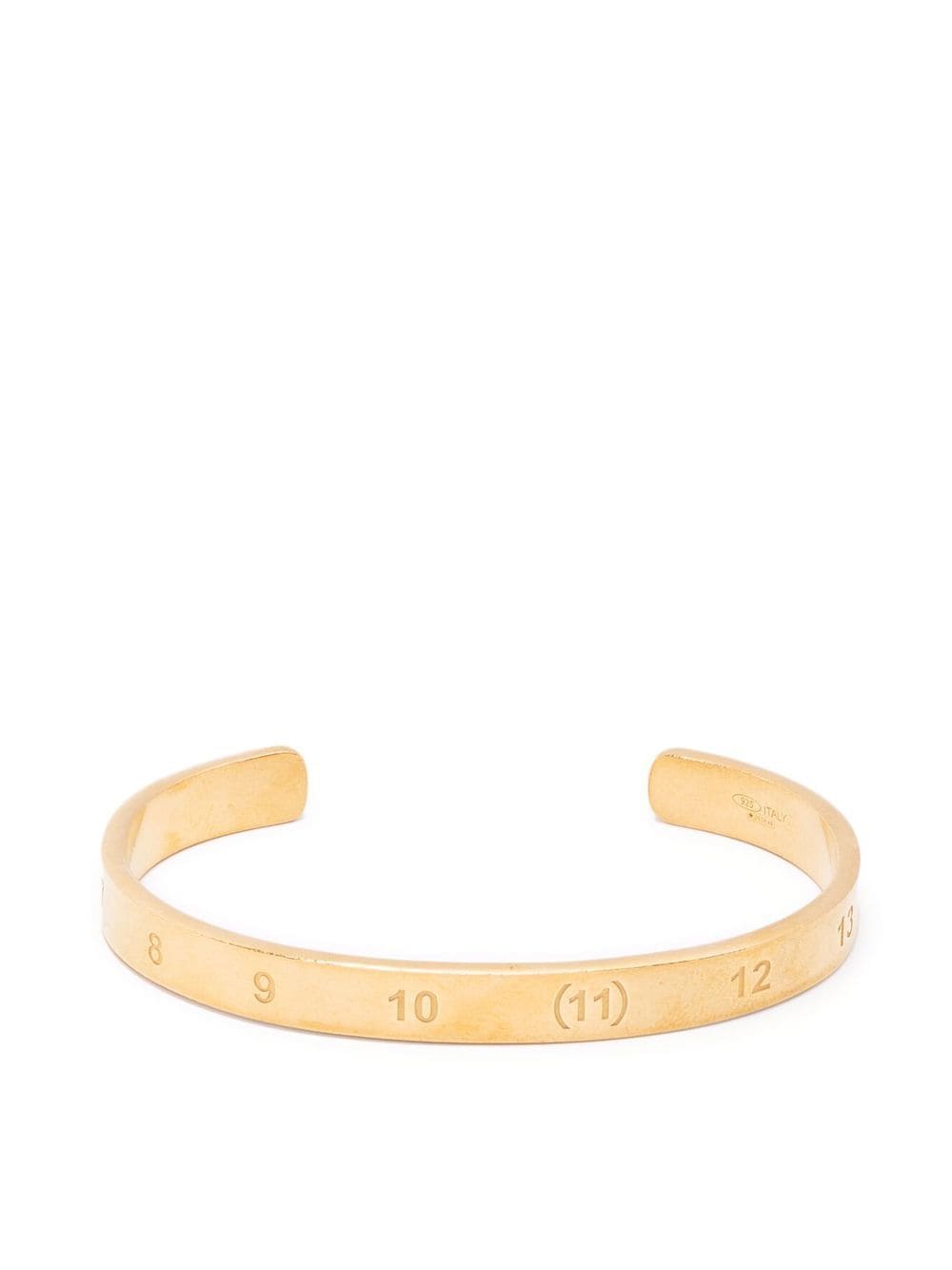 Maison Margiela Numerical engraved cuff bracelet - Gold von Maison Margiela