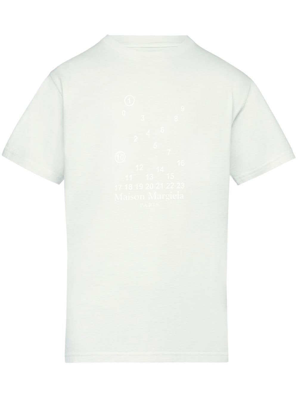 Maison Margiela Numeric logo-print T-shirt - White von Maison Margiela