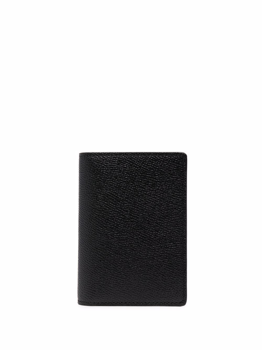 Maison Margiela four-stitch leather card holder - Black von Maison Margiela