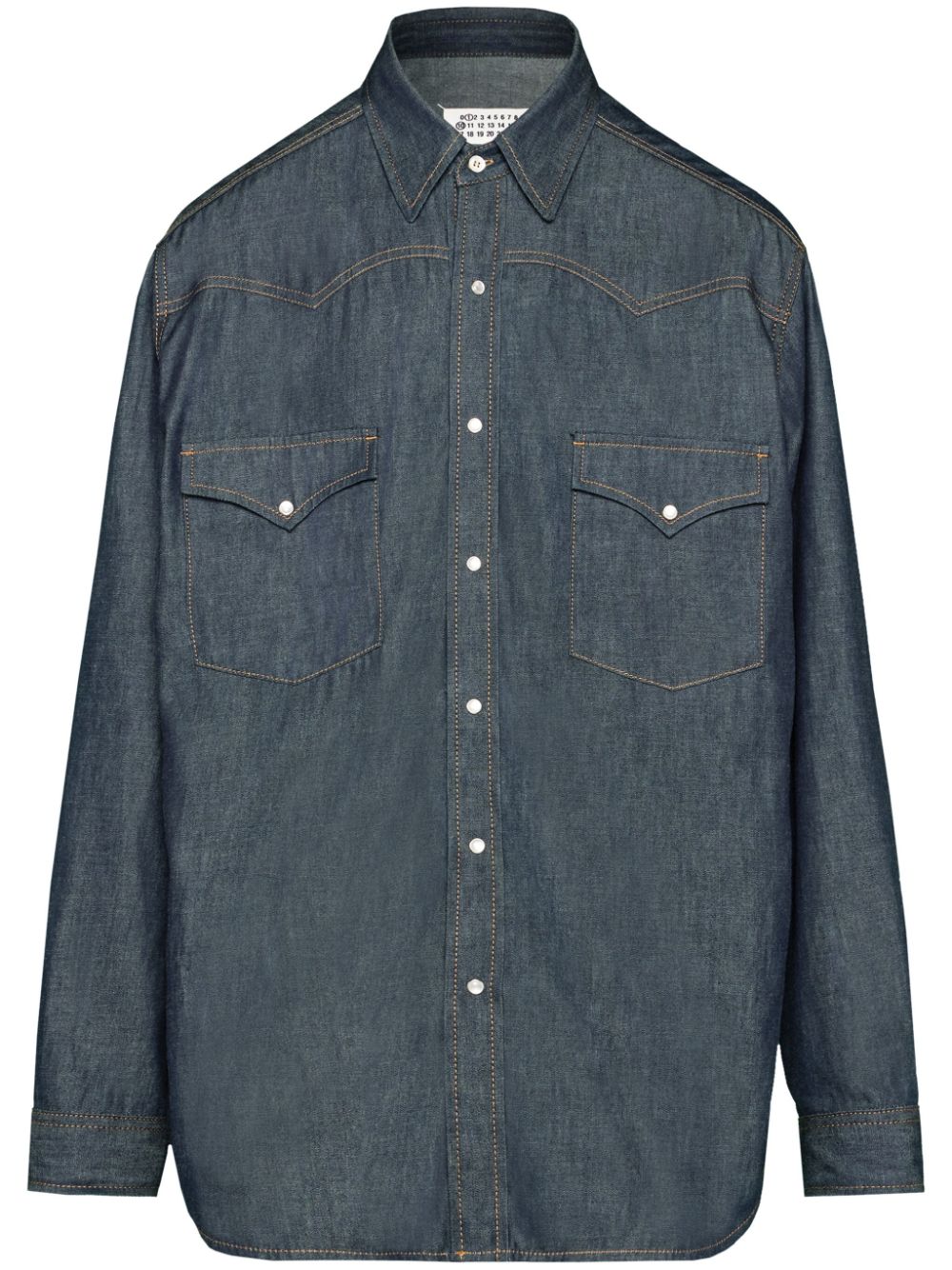 Maison Margiela long-sleeve denim shirt - Blue von Maison Margiela